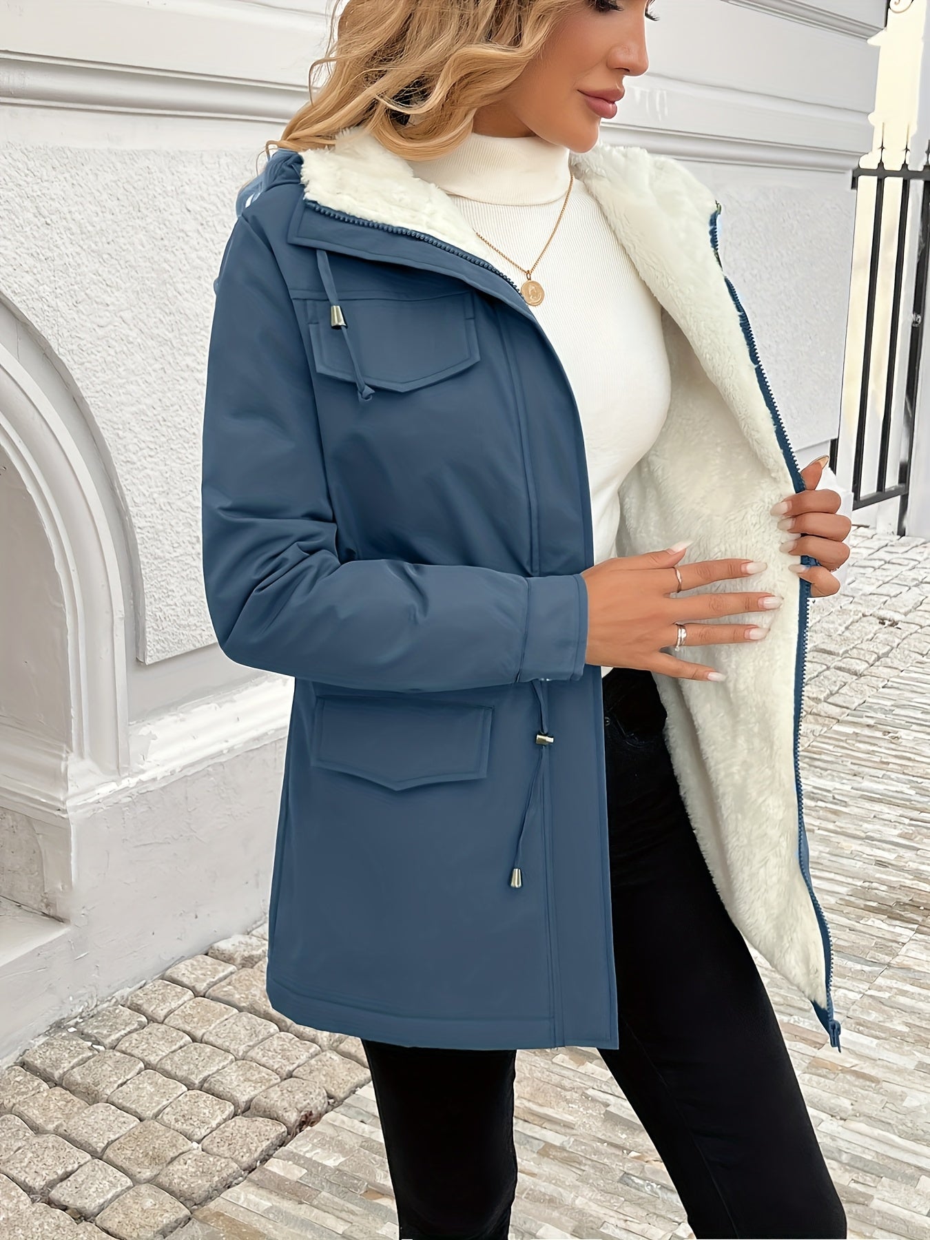 Vera™ | Veste Hiver Doublure Chaude à Capuche