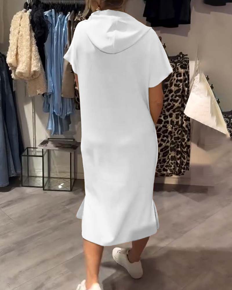 Sakia™ | Robe Sweat à Capuche Décontractée