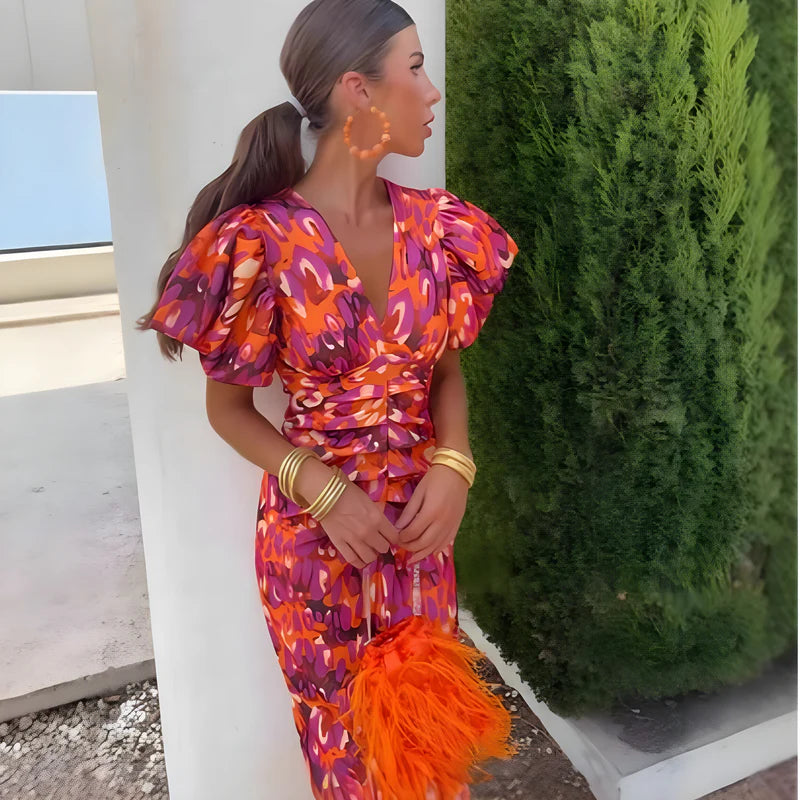 Vivienne™ | Robe Élégante et Colorée