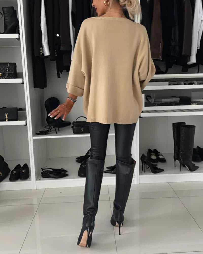 Nessa™ | Pull Chic à Boutons