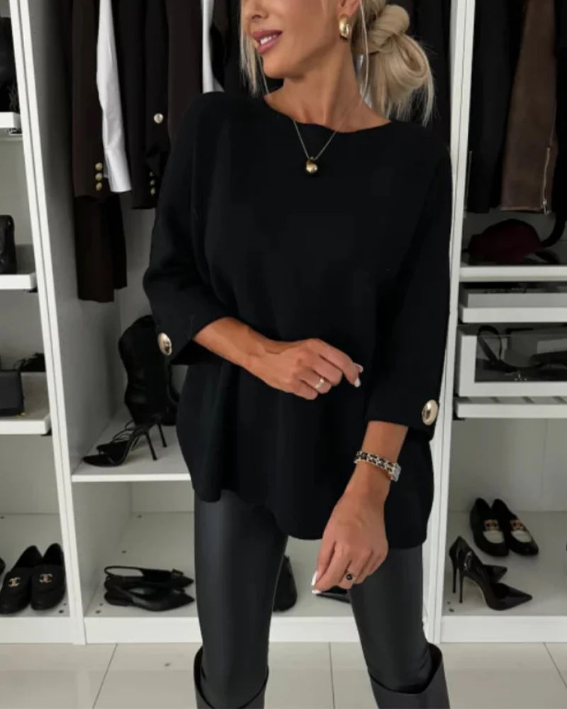 Nessa™ | Pull Chic à Boutons