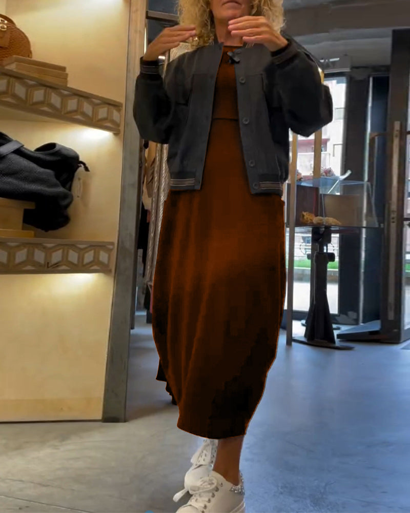 Claire™ | Robe Midi Élégante en Coton