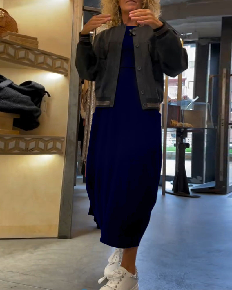 Claire™ | Robe Midi Élégante en Coton