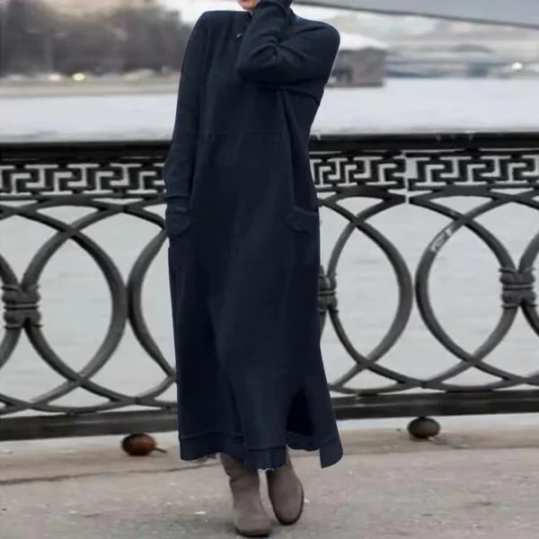 Doris™ | Robe longue en laine-coton