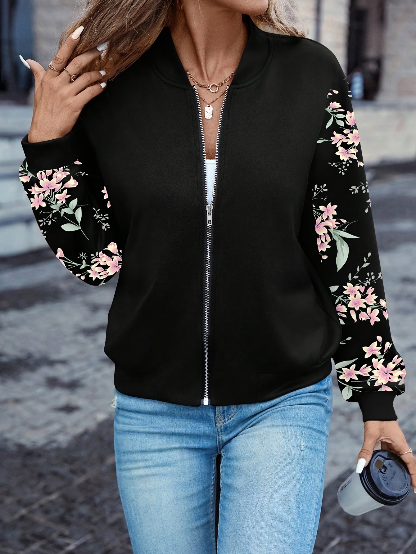 Odette™ | Veste Élégante à Imprimé Floral