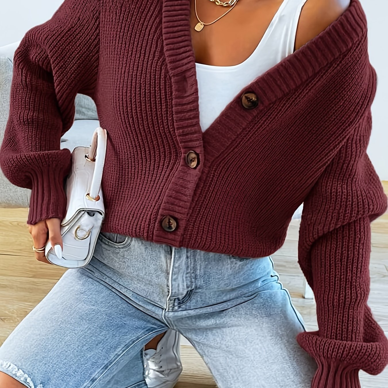 Annabelle™ | Cardigan Doux Émeraude, Élégance Décontractée