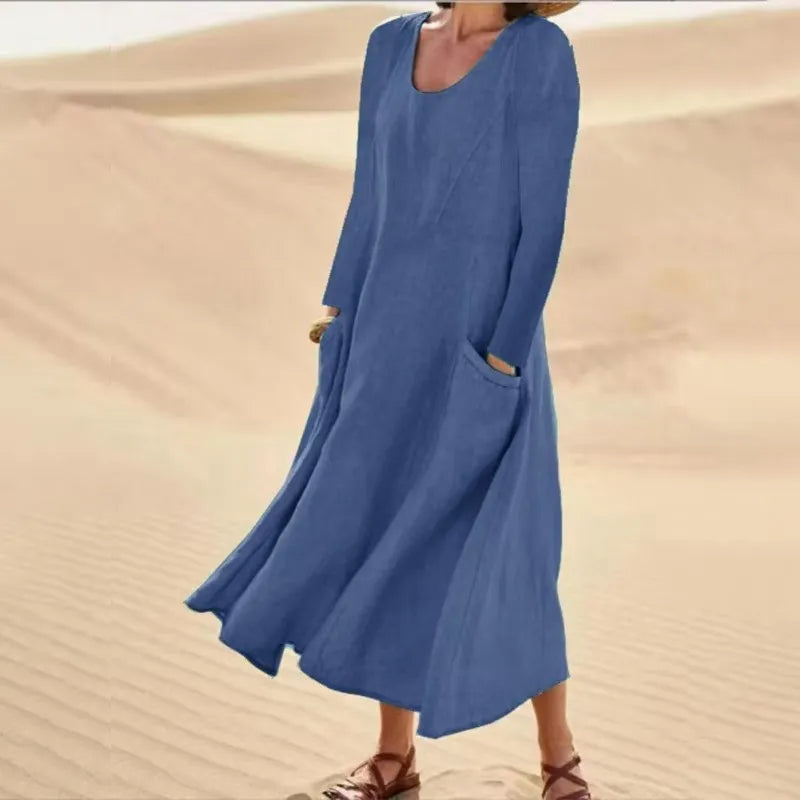 Donin™ | Robe Longue En Coton et Lin