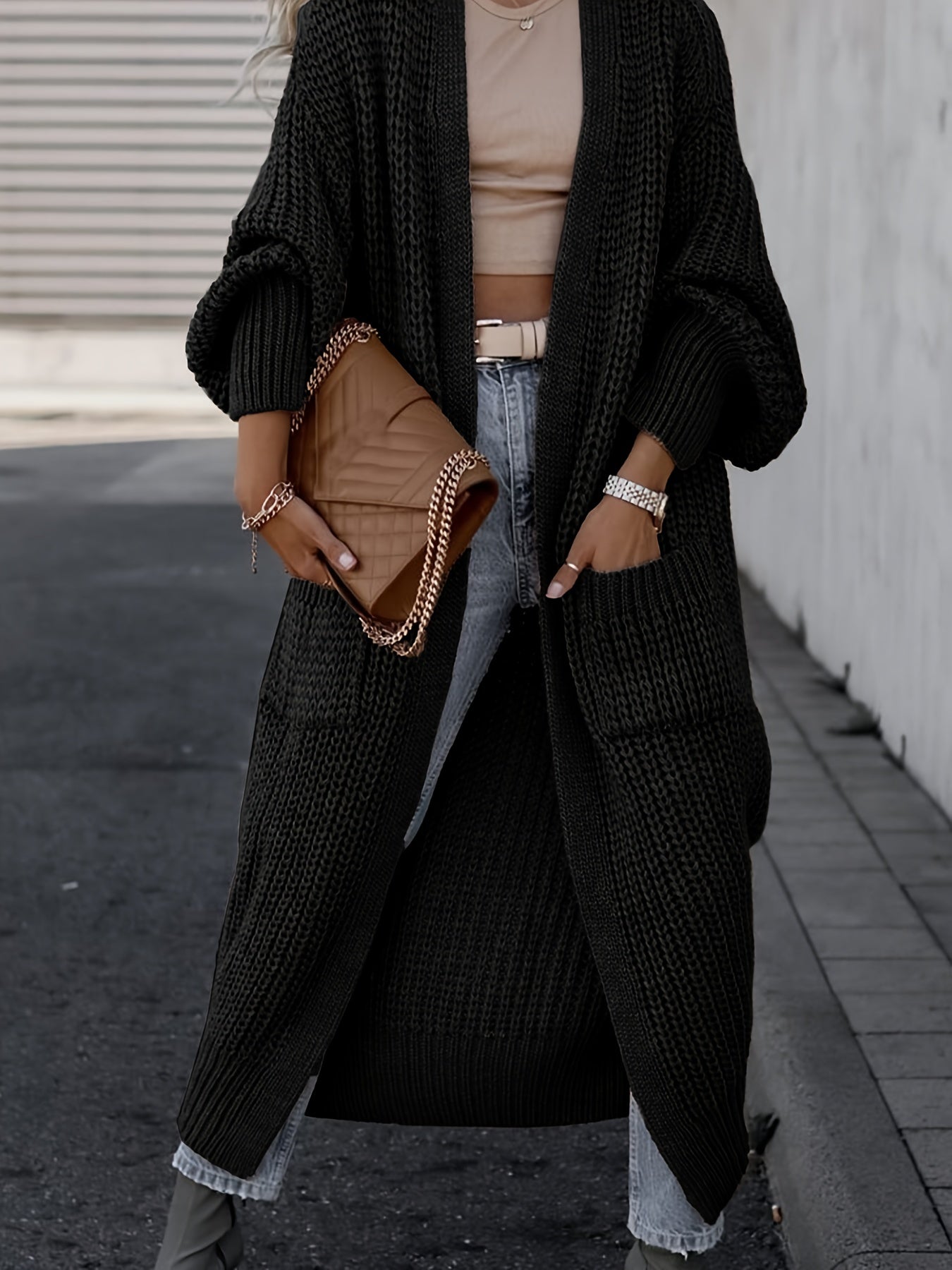 Suri™ | Cardigan Élégant à Col V Profond - Confort et Élégance