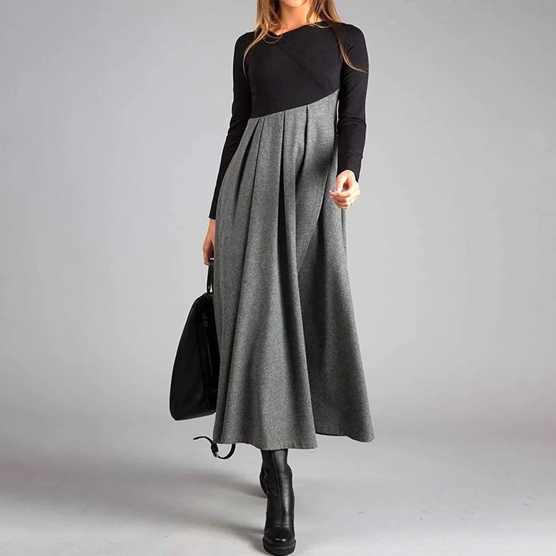 Nissrine™ | Robe Longue Bicolore