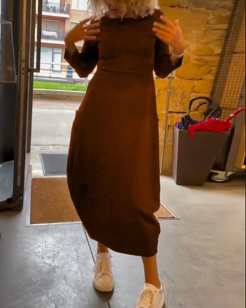 Claire™ | Robe Midi Élégante en Coton