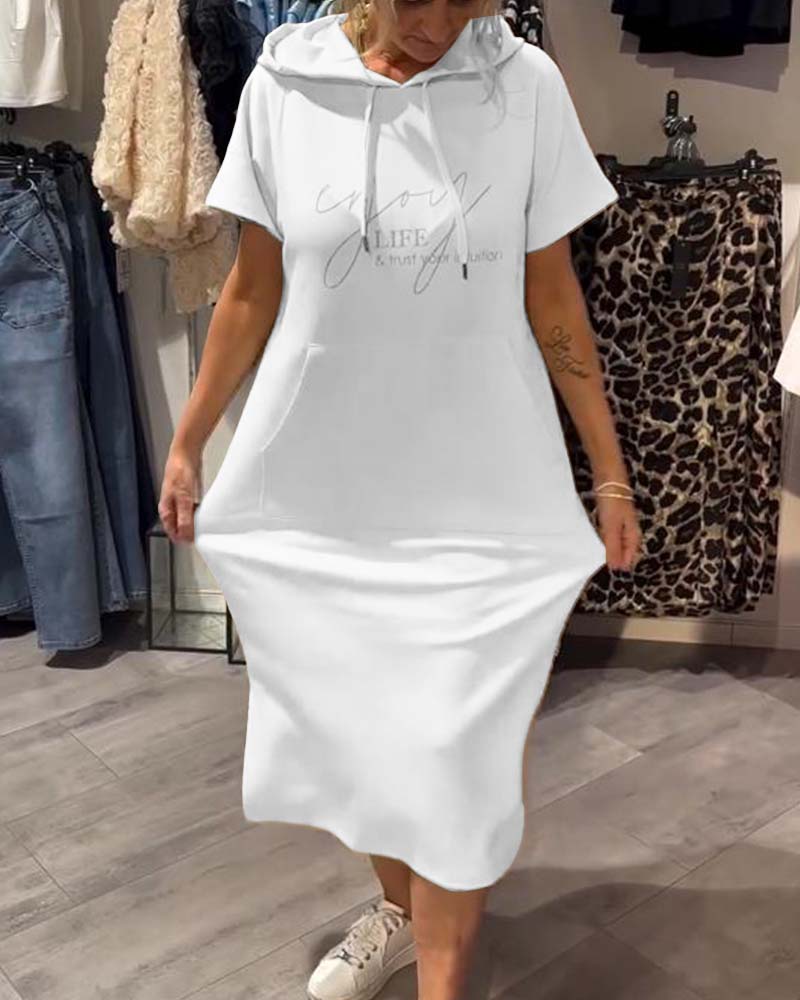 Sakia™ | Robe Sweat à Capuche Décontractée