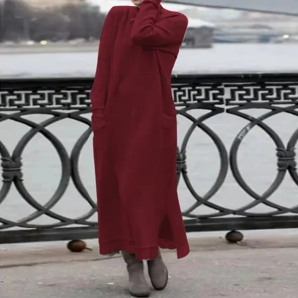 Doris™ | Robe longue en laine-coton