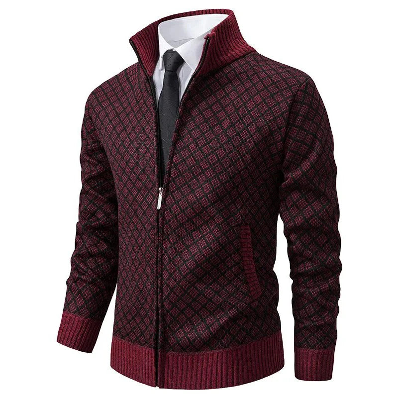 Emanuel™ | Cardigan Zippé à Motifs