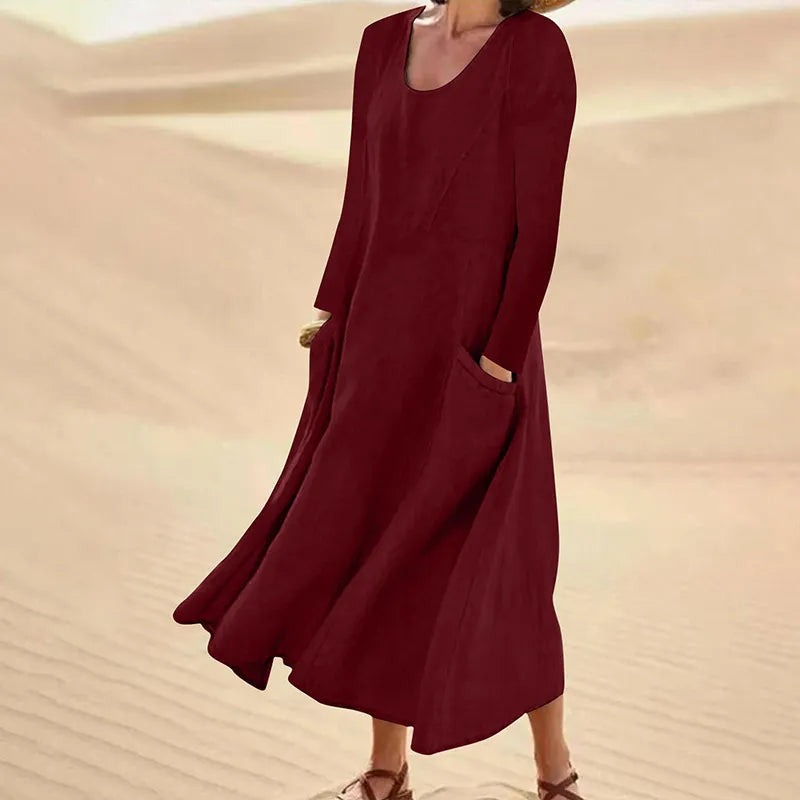 Donin™ | Robe Longue En Coton et Lin