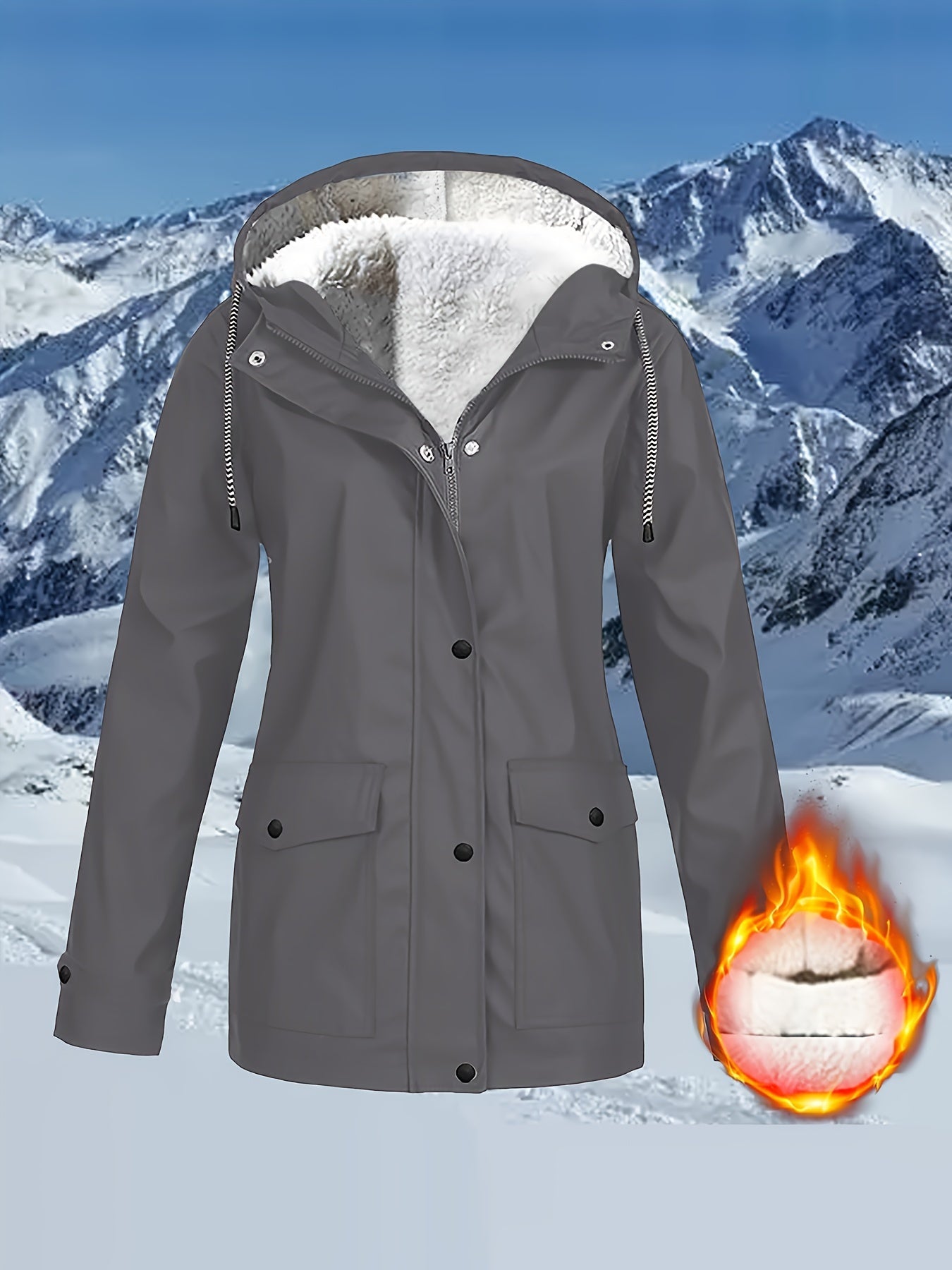 Zara™ | Veste à Capuche Doublée et Résistante à l'Eau