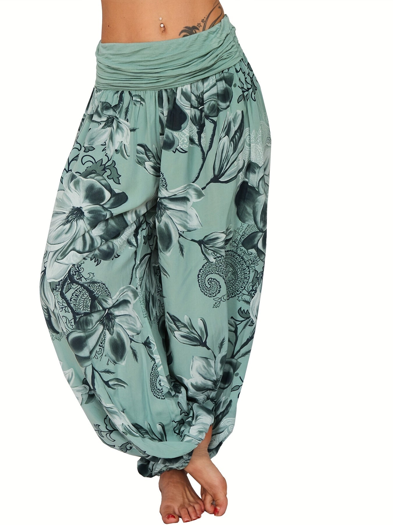 Muri™ | Pantalon Bohémien Floral Élégant