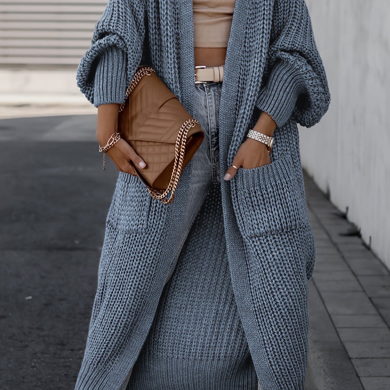 Suri™ | Cardigan Élégant à Col V Profond - Confort et Élégance