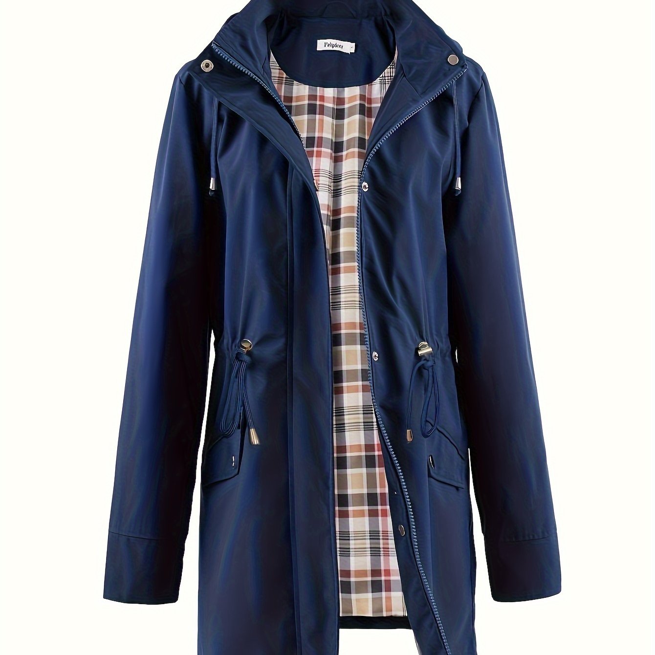 Veronica™ | Manteau à carreaux classique, cintré et imperméable