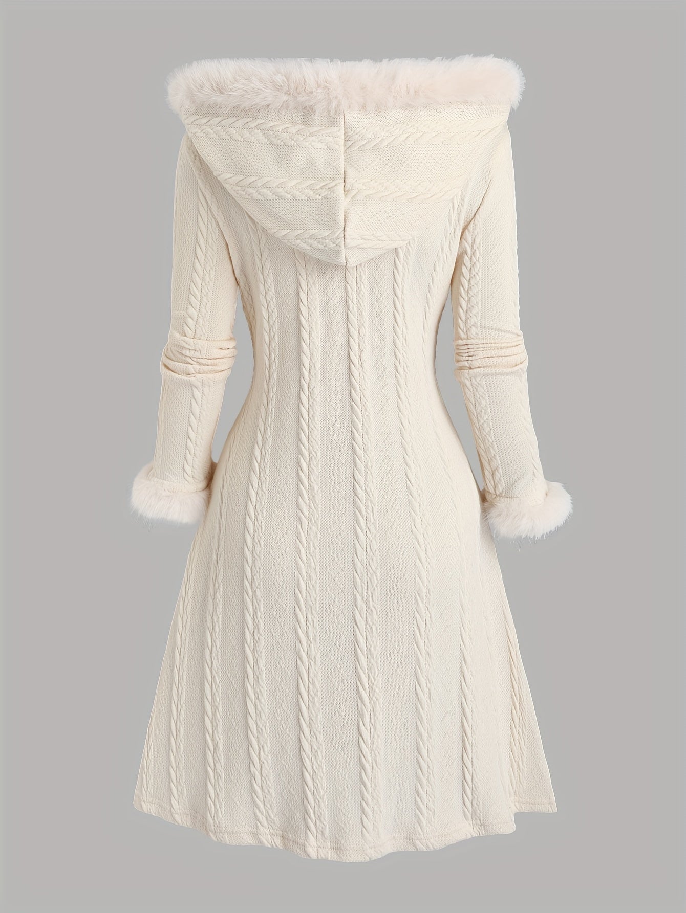 Tala™ | Manteau à capuche en maille torsadée