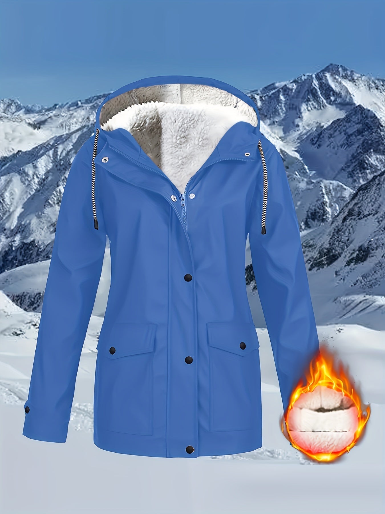 Zara™ | Veste à Capuche Doublée et Résistante à l'Eau