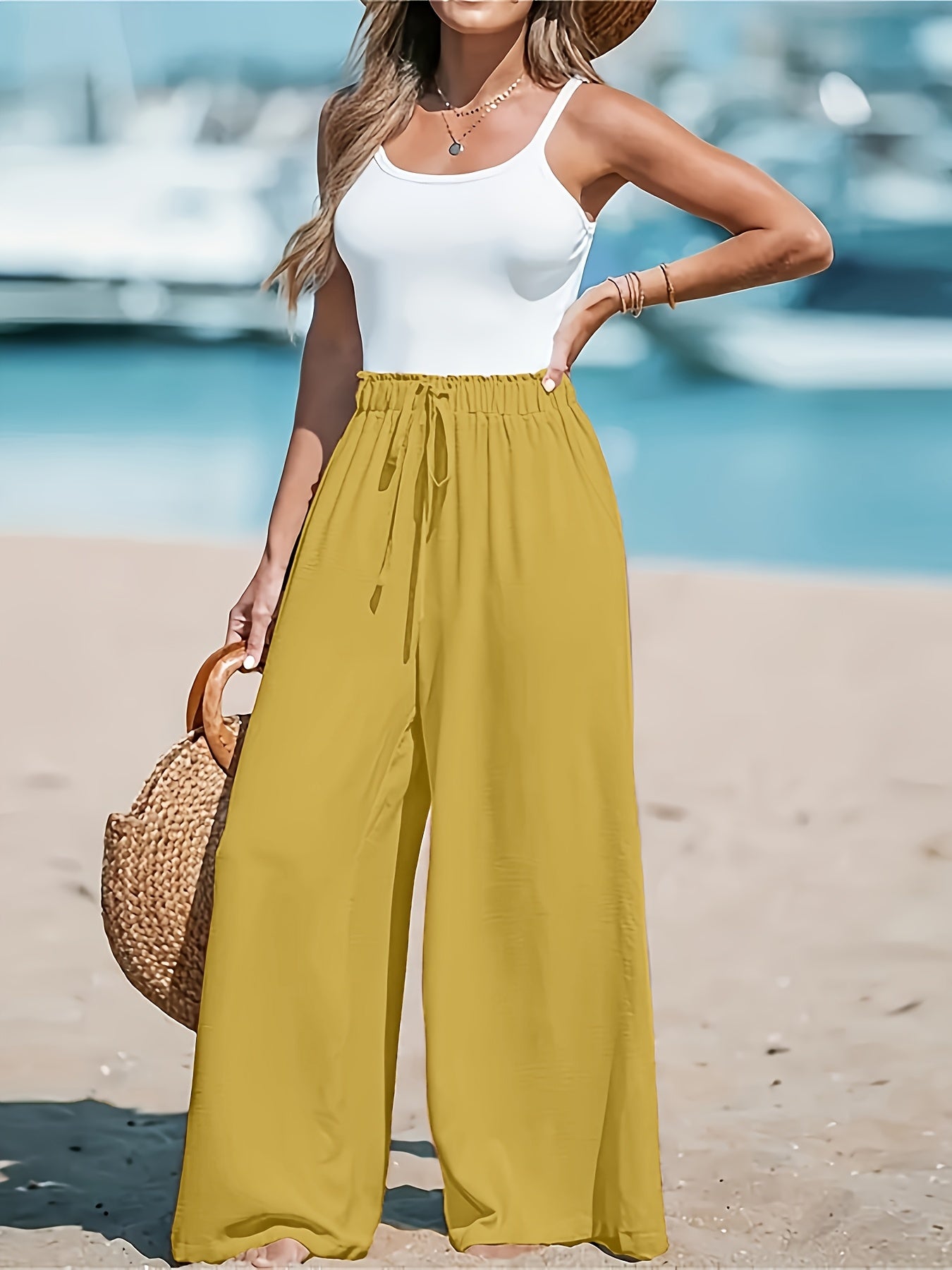 Jana™ | Pantalon Large Élégant