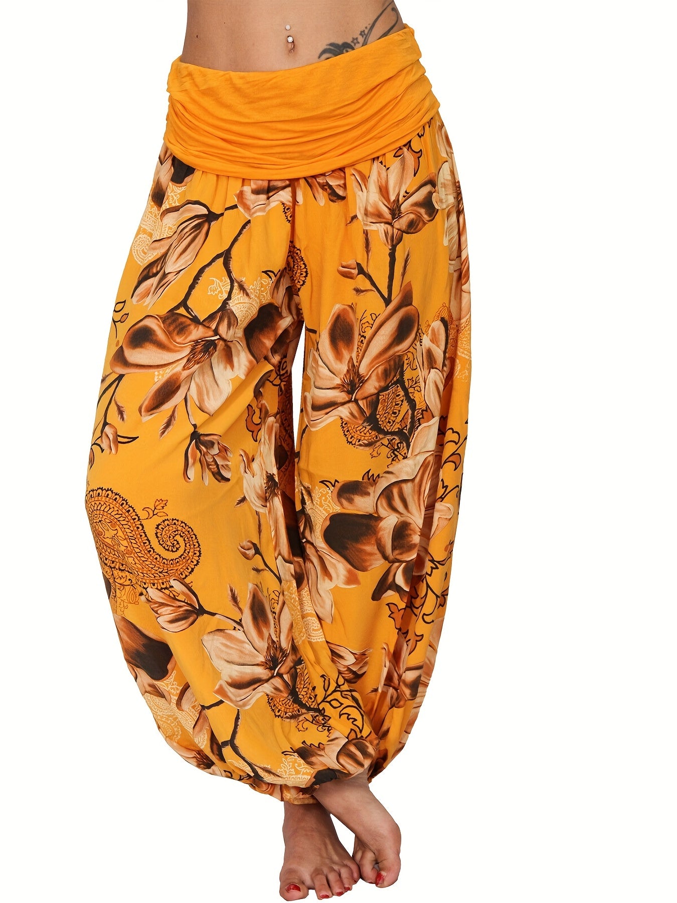 Muri™ | Pantalon Bohémien Floral Élégant