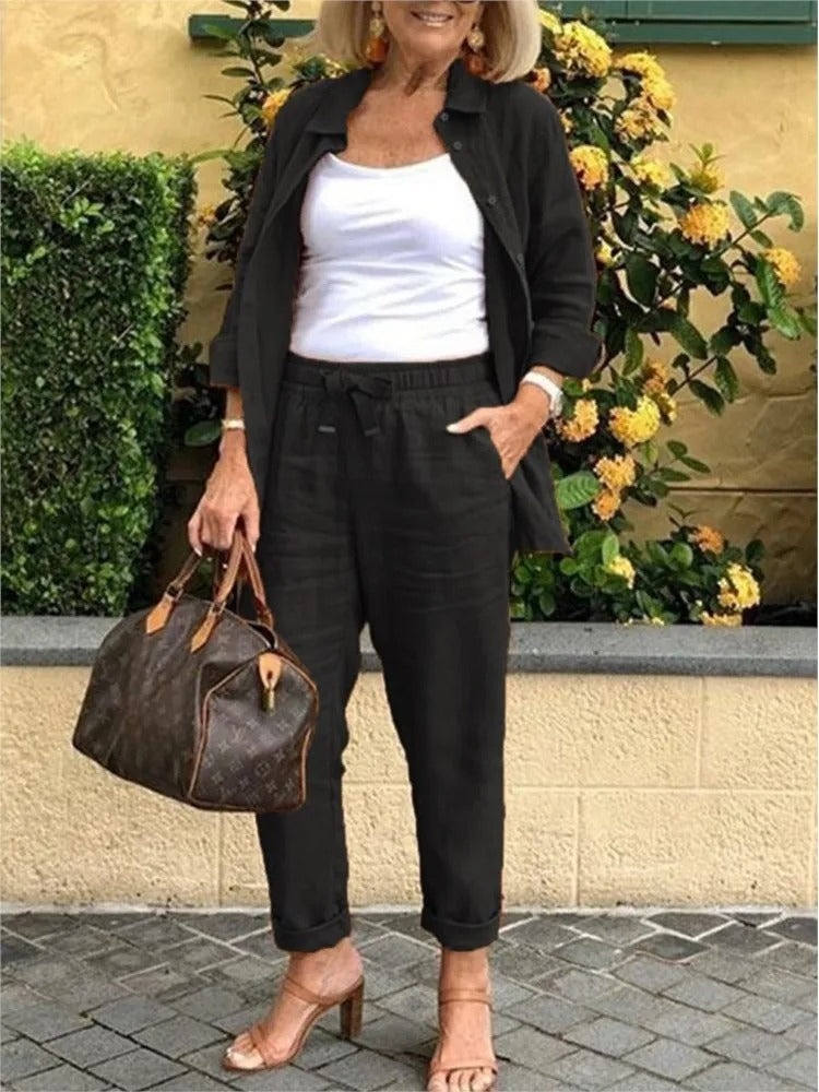 Henna™ | Ensemble Élégant et Confortable en Lin