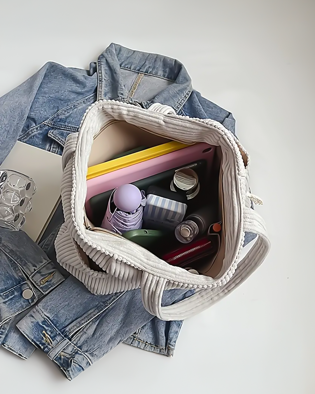 Robin™ | Sac cabas côtelé élégant