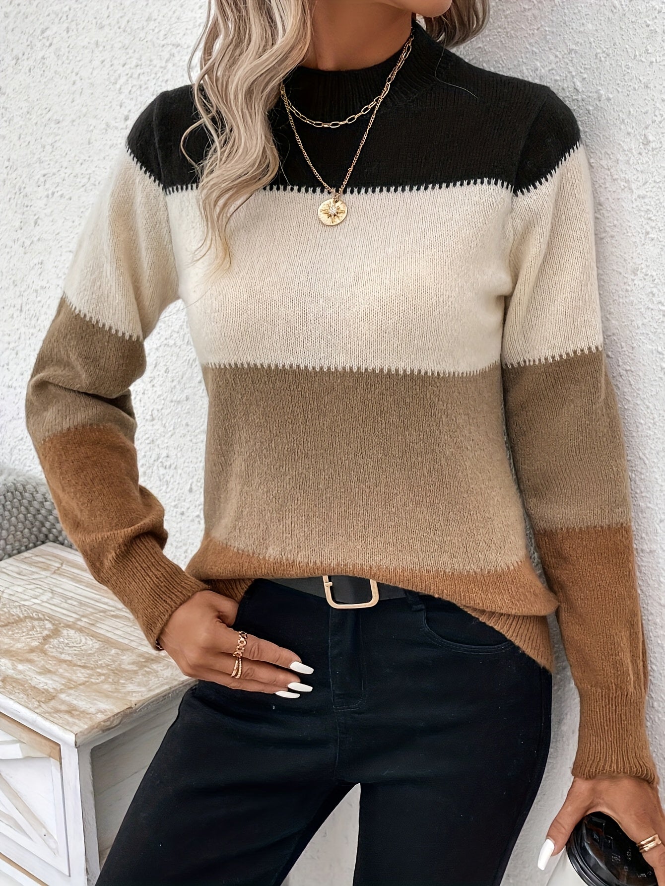 Derla™ | Pull Élégant à Blocs de Couleur