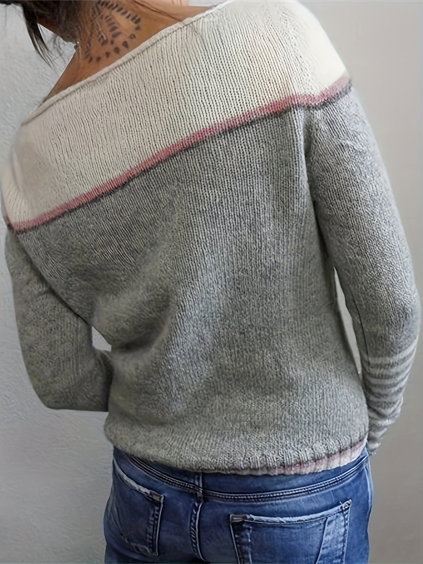 Leila™ | Pull Décontracté à Rayures et Blocs de Couleur