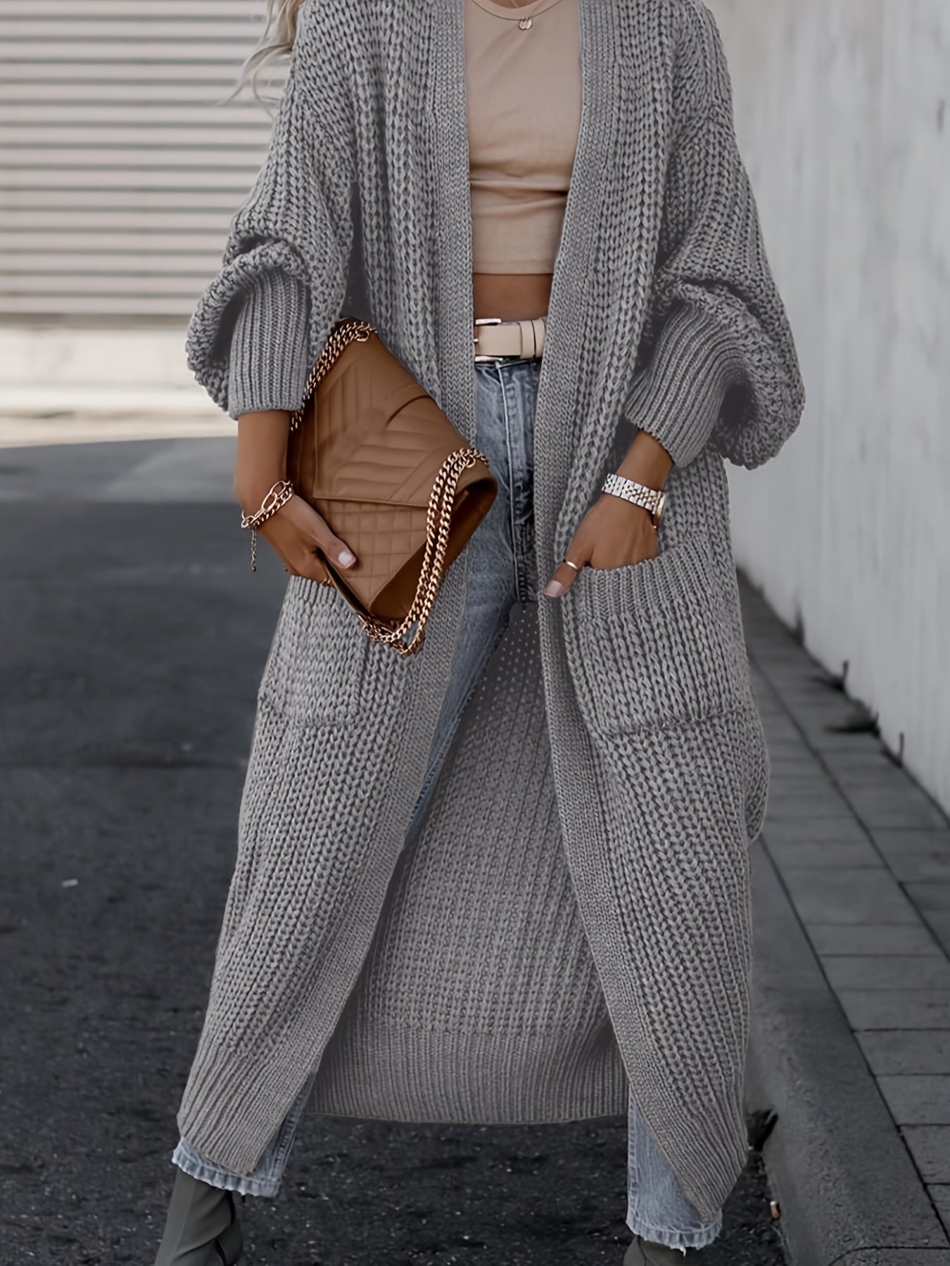 Suri™ | Cardigan Élégant à Col V Profond - Confort et Élégance