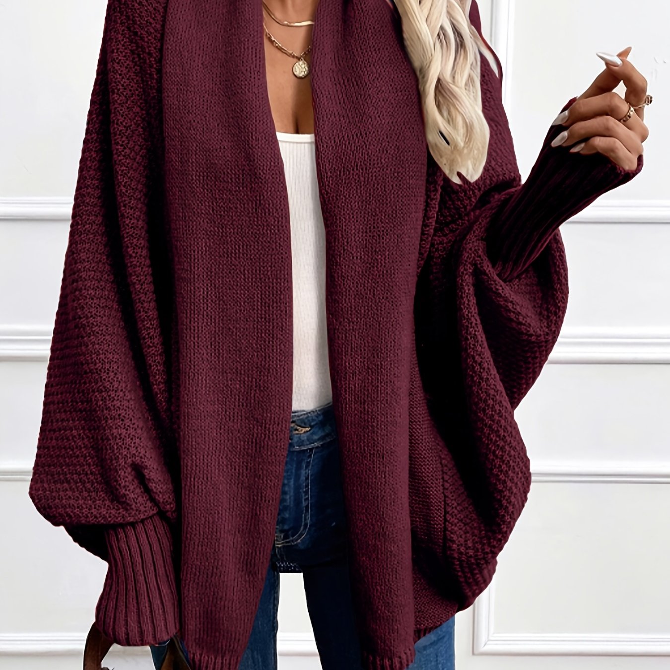 Anisa™ | Cardigan Élégant à Manches Lanterne
