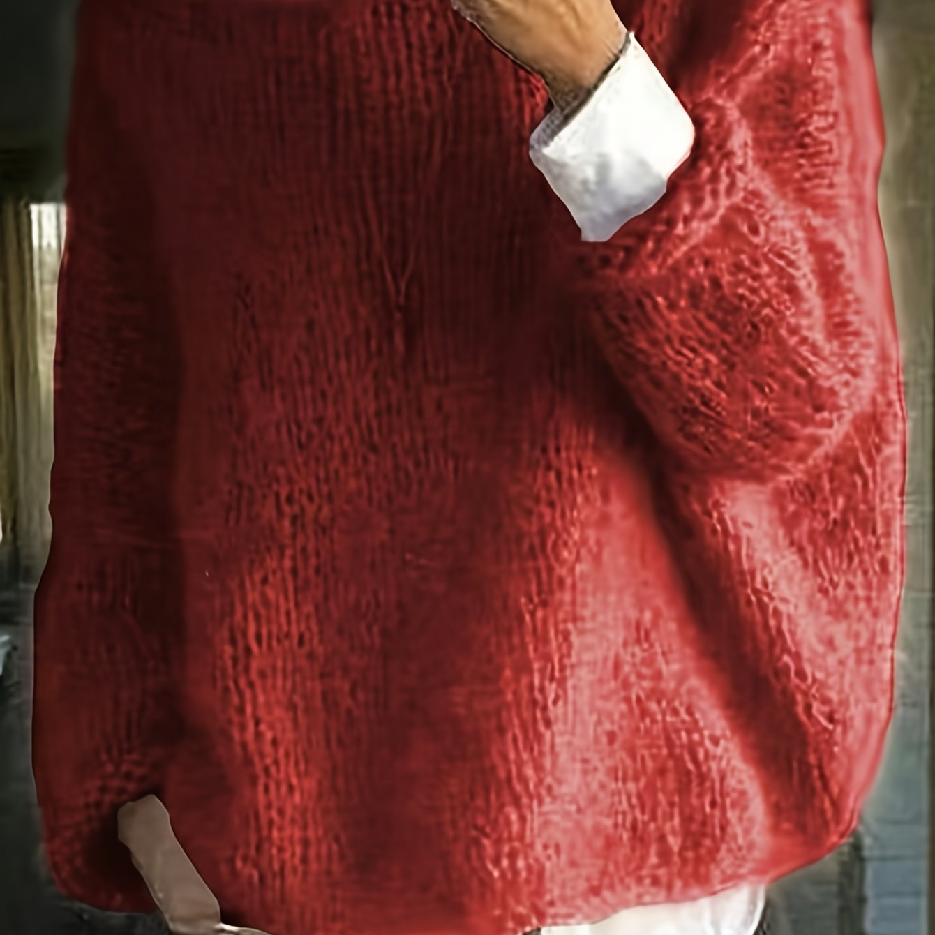 Mia™ | Pull duveteux oversize col bateau