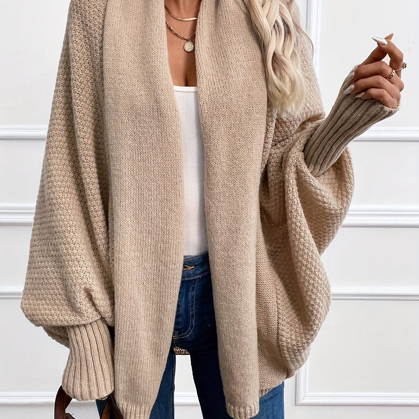 Anisa™ | Cardigan Élégant à Manches Lanterne