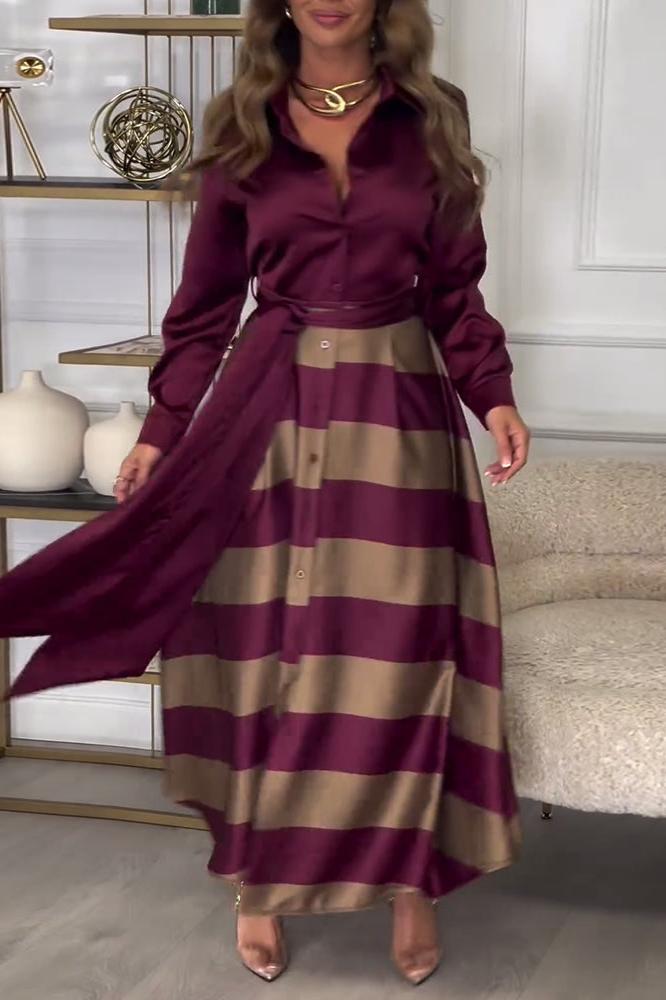 Emma™ | Robe Élégante à Rayures