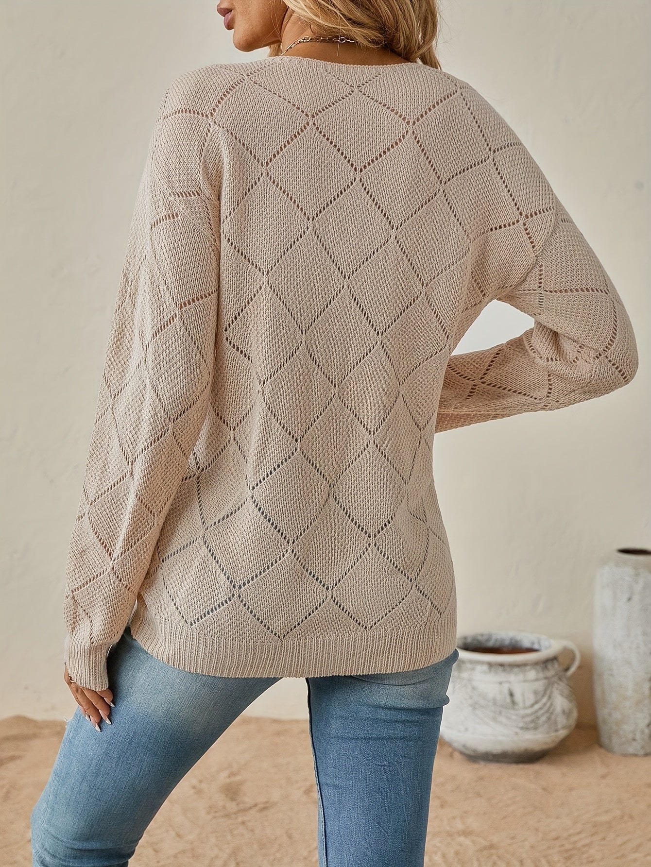 Christina™ | Pull Décontracté Col en V
