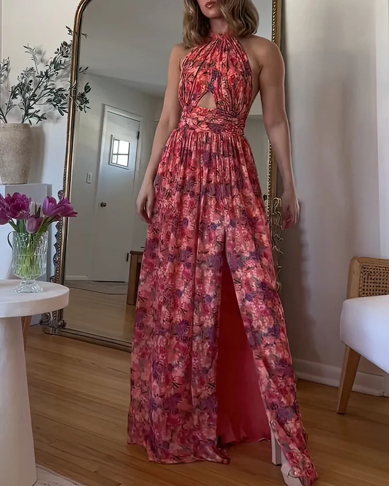 Oriane™ | Robe Longue Fleurie et Élégante