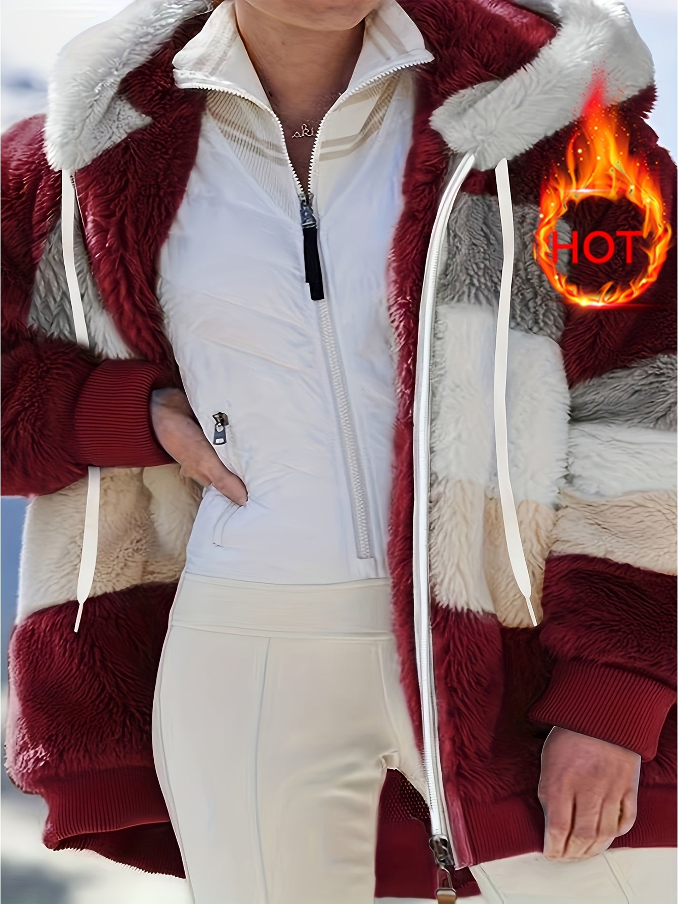 Islae™ | Veste à Capuche en Fausse Fourrure Élégante