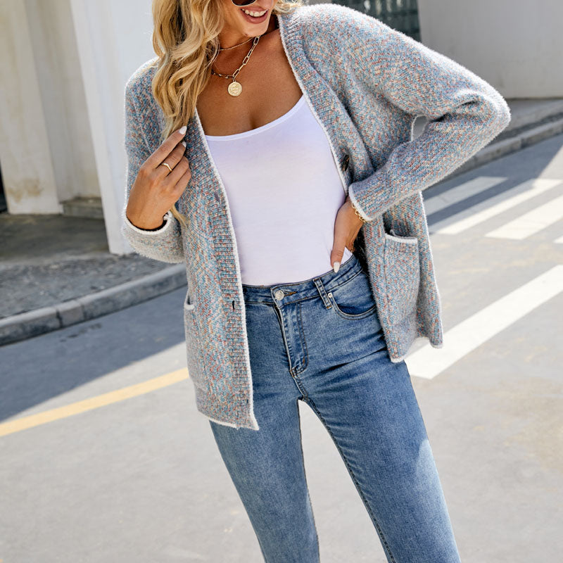 Skye™ | Cardigan Décontracté en Mélange Coton-Acrylique