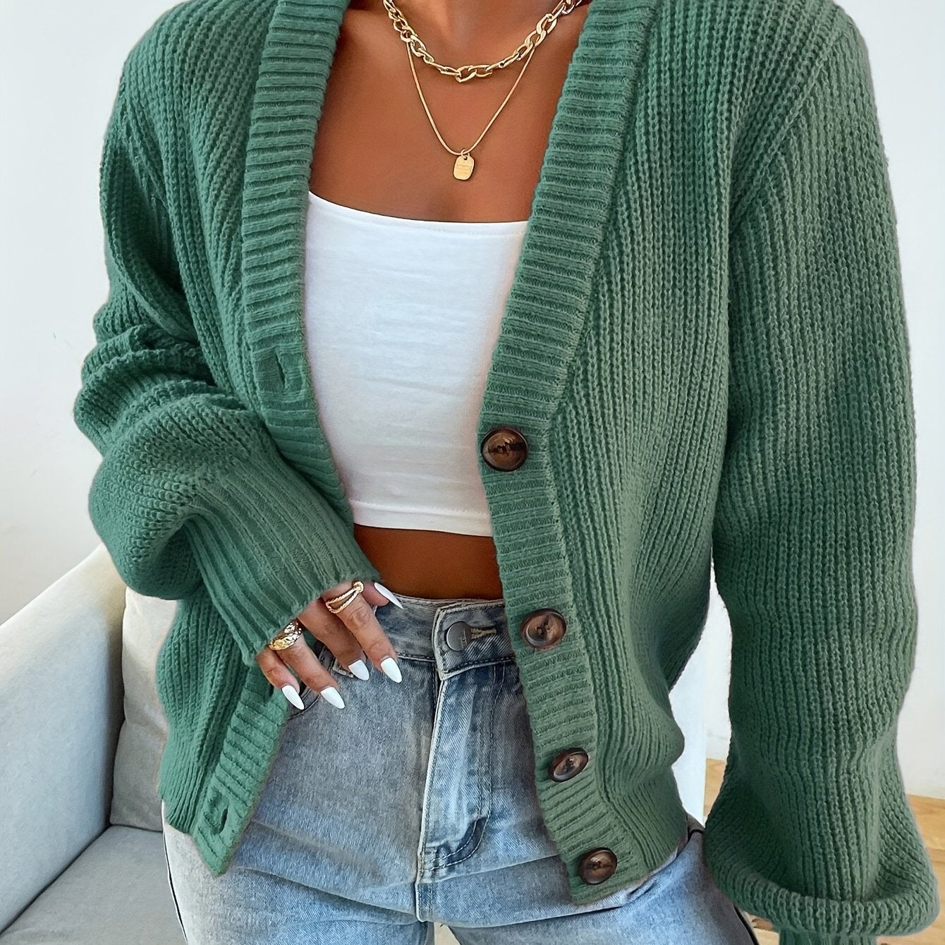 Oriana™ | Cardigan Élégant en Viscose