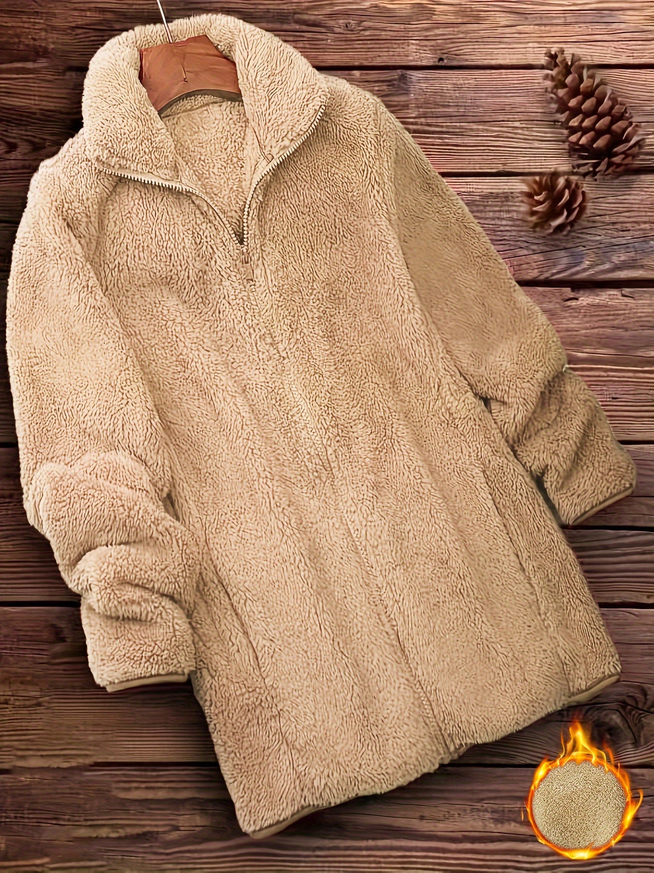 Yara™ | Manteau Fourré Zippé Élégant