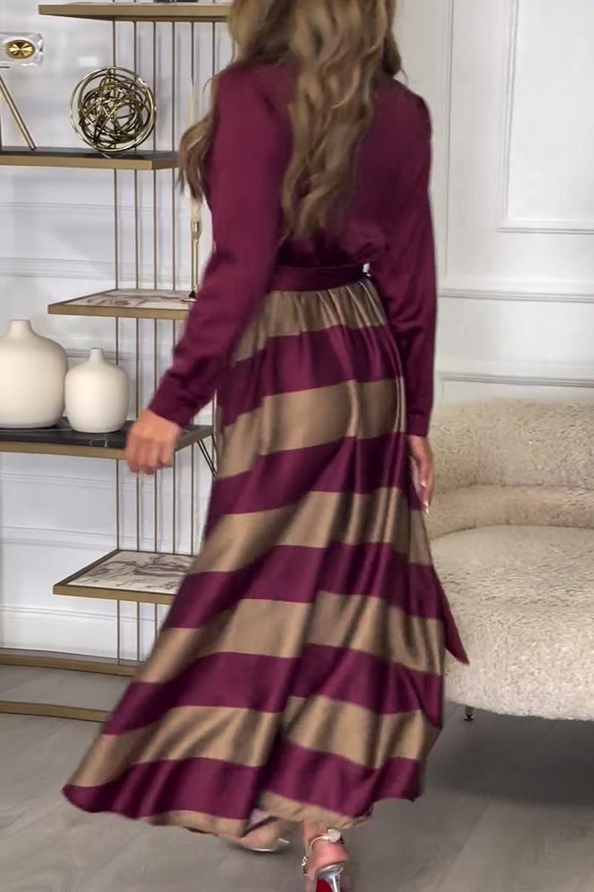 Emma™ | Robe Élégante à Rayures
