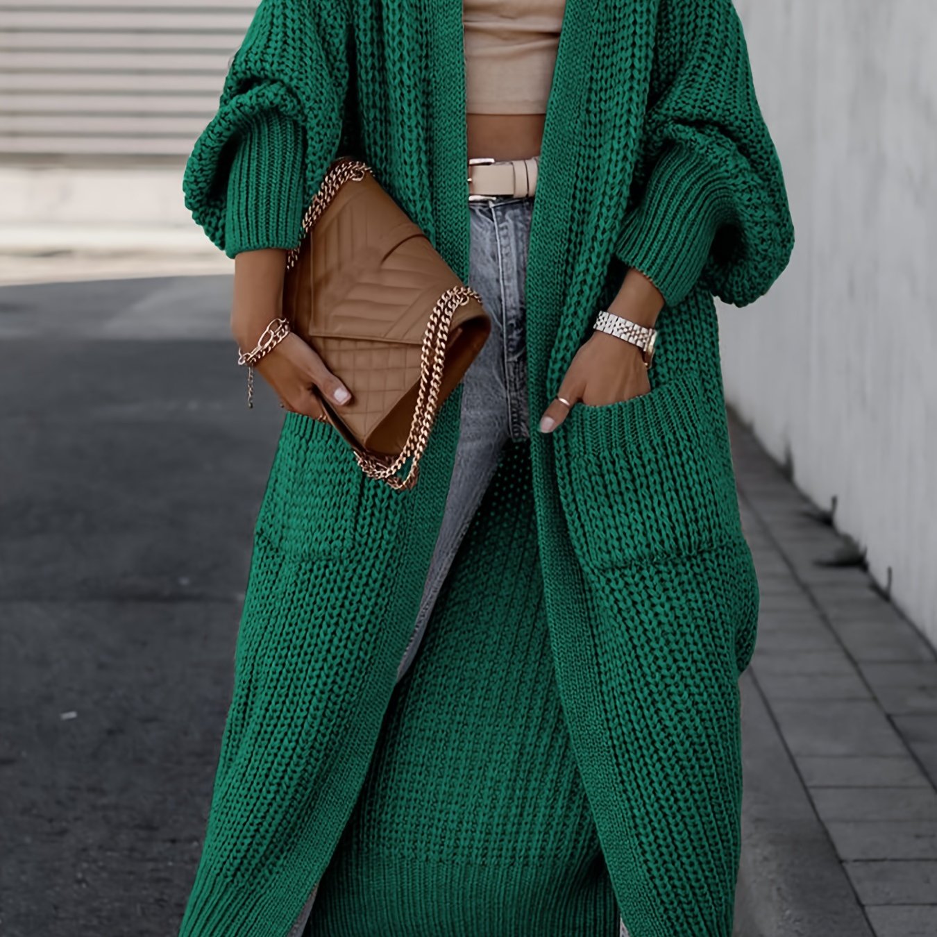 Suri™ | Cardigan Élégant à Col V Profond - Confort et Élégance