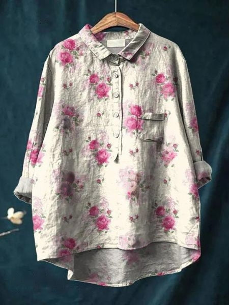 Halima™ | Chemisier Floral Élégant