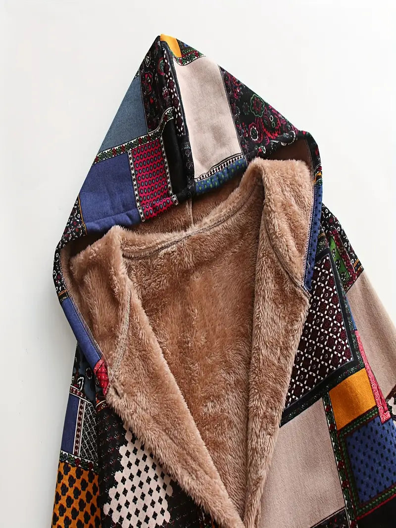 Nena™ | Manteau à Capuche en coton et laine