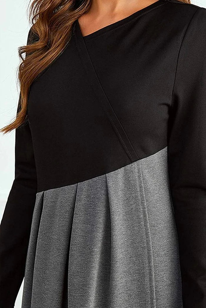 Nissrine™ | Robe Longue Bicolore