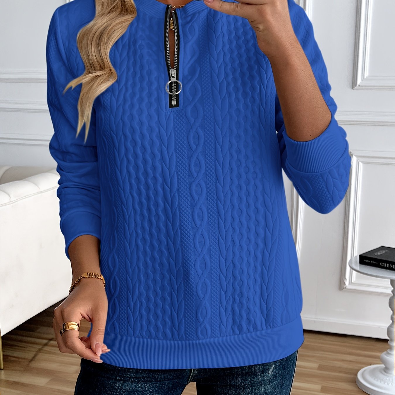 Naya™ | Sweatshirt Chic à Demi-Zip