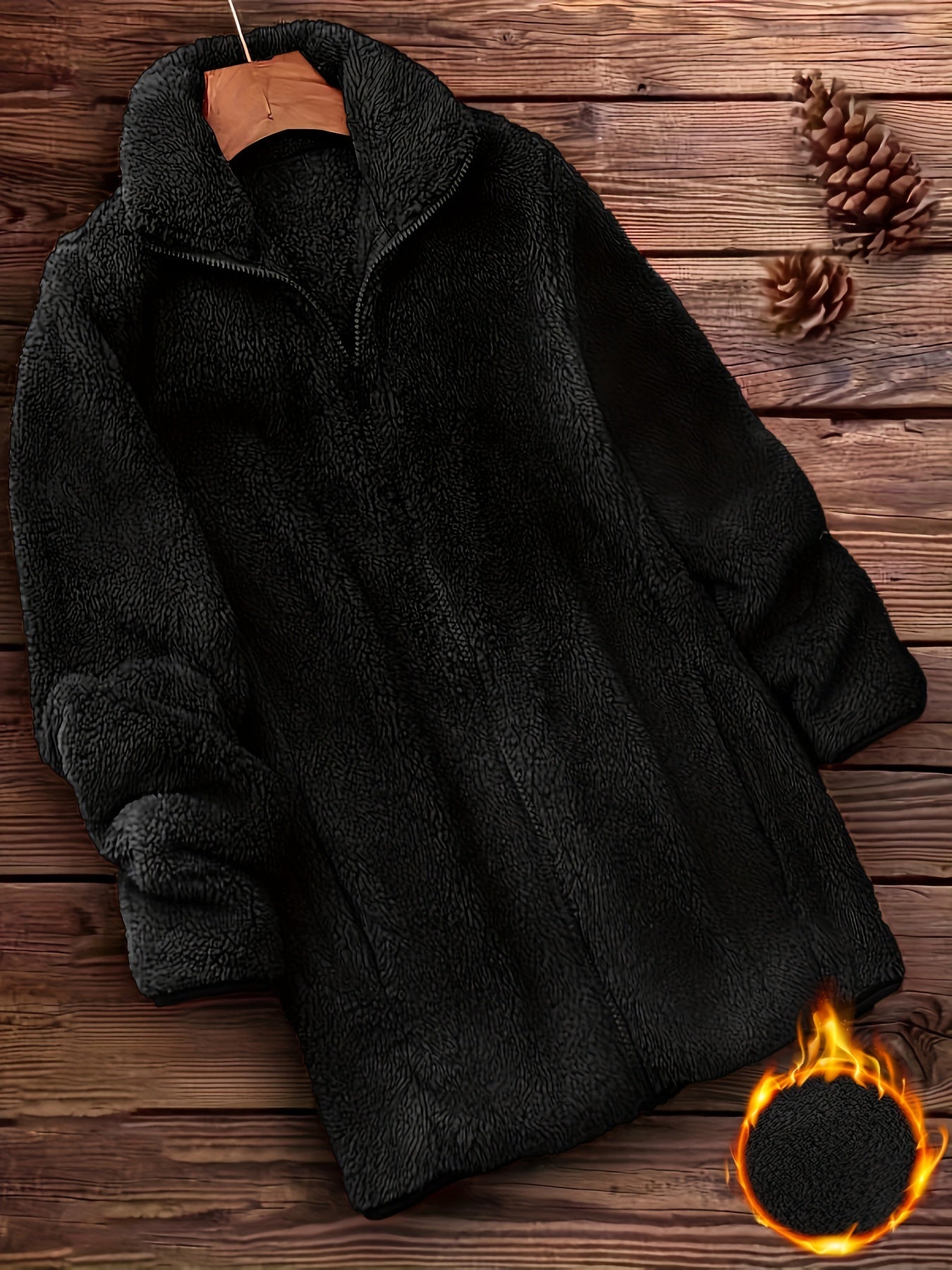 Yara™ | Manteau Fourré Zippé Élégant