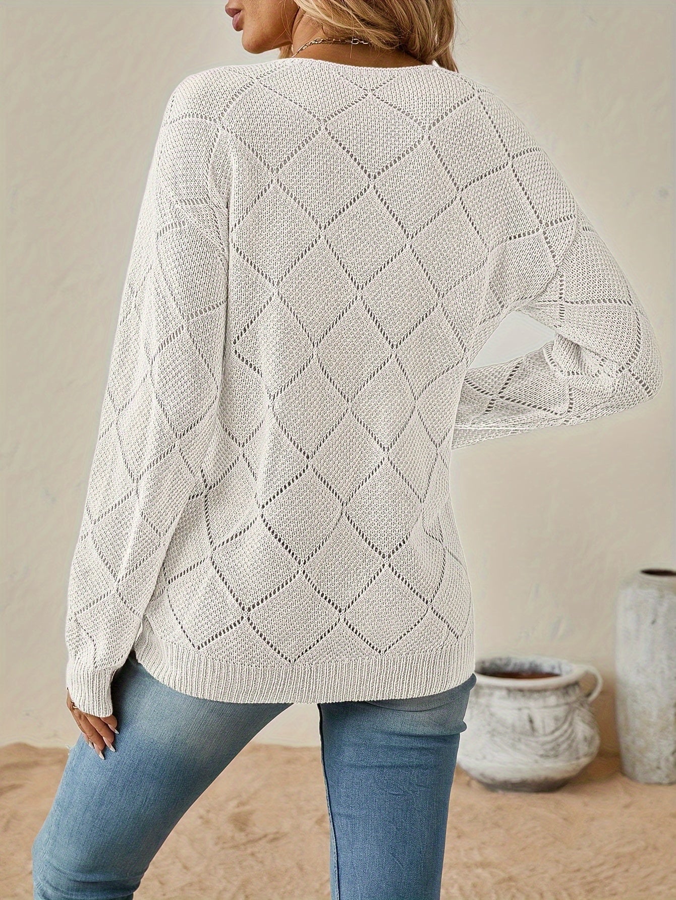 Christina™ | Pull Décontracté Col en V