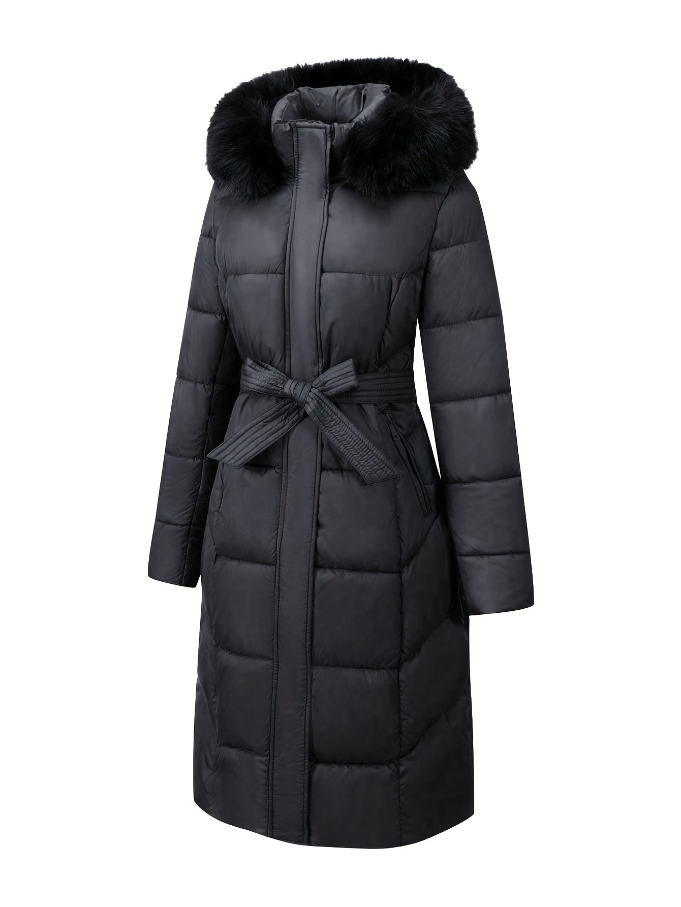 Mara™ | Manteau Élégant Mi-Long avec Capuche
